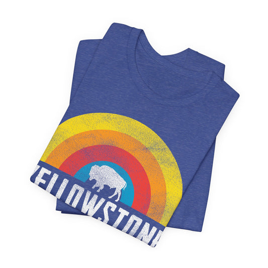 Yellowstone Retro Rainbow Bison