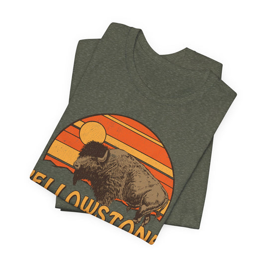 Yellowstone Bison Sunset