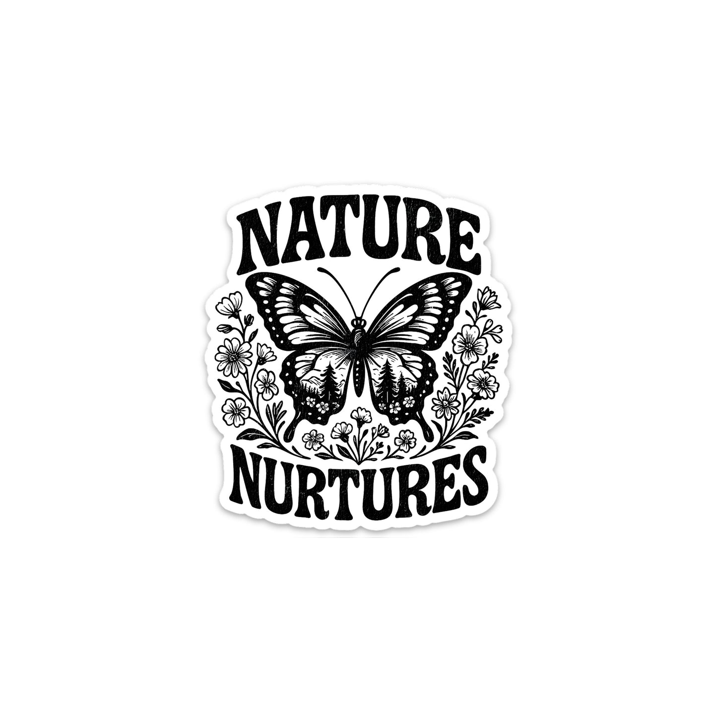 Nature Nurtures Sticker