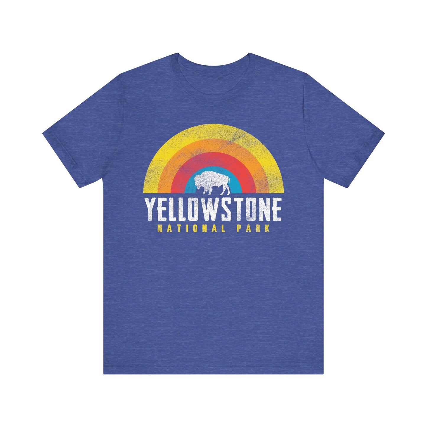 Yellowstone Retro Rainbow Bison