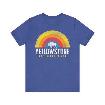 Yellowstone Retro Rainbow Bison