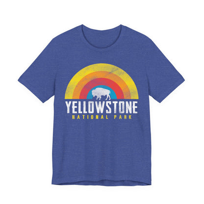 Yellowstone Retro Rainbow Bison