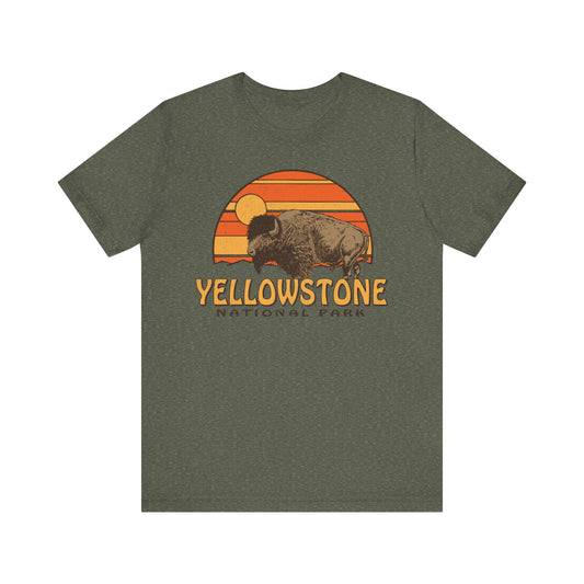 Yellowstone Bison Sunset